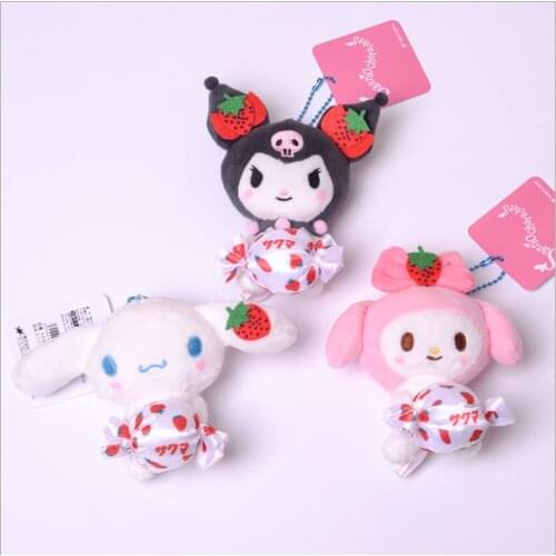 New 10pcs 3 Styles 4"10CM Plush Keychain Pendant Doll