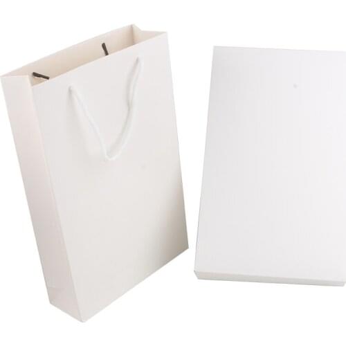 White/Black name logo Tshirt dress hair bundles packaging paper box and bag