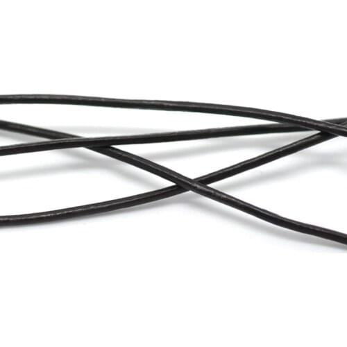 DoreenBeads Coffee Color Round Real Leather Jewelry Cord 1mm 10 Meters