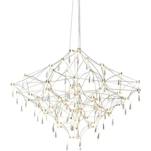 Modern chandelier designer personality simple living room model room study fashion crystal dining chandelier