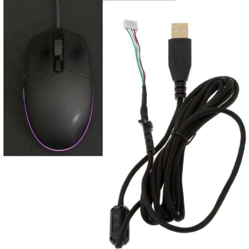 Umbrella Rope Mouse Cables Soft Durable Mouse Line Replacement Mouse Wire for logitech G102 G PRO Wired Mouse