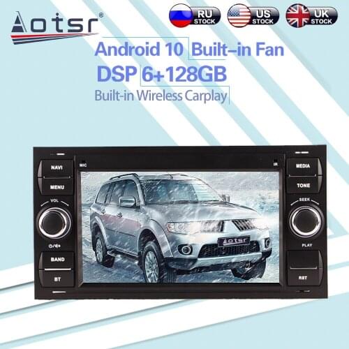 For Ford Universal 7 Inch Android 10 Tesla Car Radio Wireless Carplay GPS Navigation DSP Car Multimedia Player Head Unit