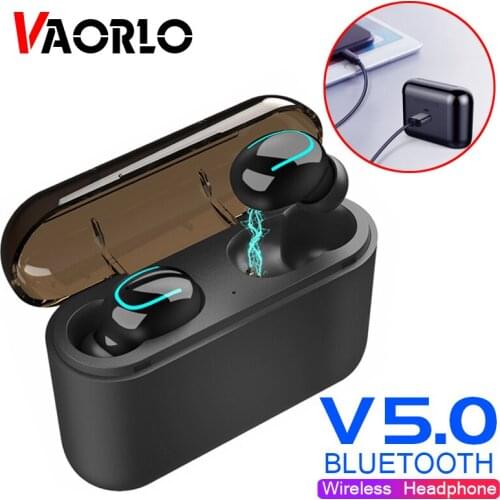 VAORLO Q32 TWS 5.0 Bluetooth Earphones Wireless Stereo Earbuds Earpieces Sports Gaming Music Bluetooth Headsets Binaural Calling