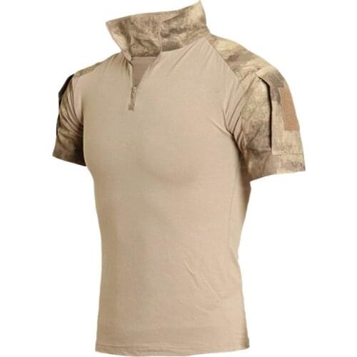 Military Clothing Camouflage Short Combat Shirt Digital Camouflage ACU AT-FG Multicamo Top Shirt Clothes