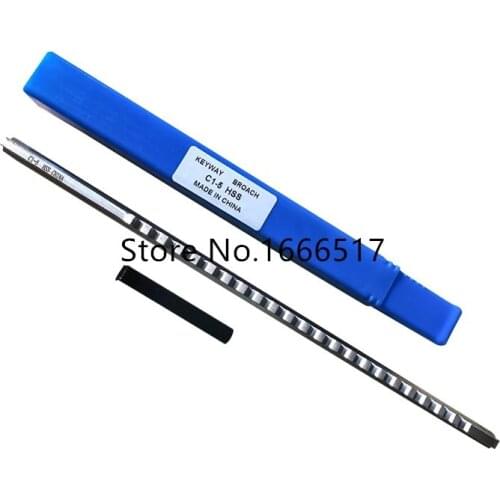 8mm C Keyway Broach Push Type High speed steel HSS Cutting Tool for CNC Broaching machine MetalworkingH