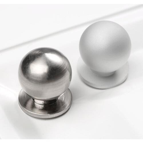 1pc Aluminium Alloy Solid Cabinet Drawer Knobs Simple Wardrobe Door Pull Circle Furniture Handles Modern Furniture Hardware