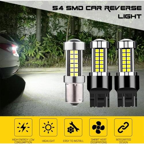 1pc Car LED Reversing light T20 1156 W16W P21W W21W 1157 7440 7443 Car Light Bulb White Color