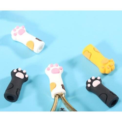 1PCS Cat Paw Silicone Nipper Cover Protective Sleeve For Nail Cuticle Scissors Manicure Pedicure Tools Dead Skin Tweezers Cap