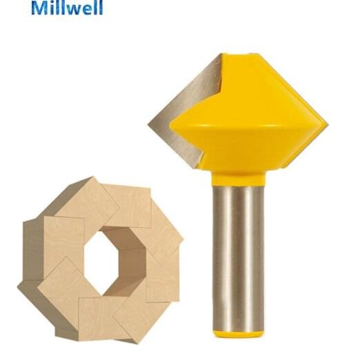 1PCS-Free shipping woodworking router bit,solid carbide end mill,wood milling cutter, wood tool,Octagon mortise router bit