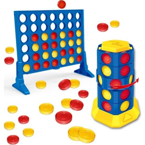 2 Players 3D Connect 4 A Line Game Classic Chess Parent-child Competition Match Line Up Row Board Puzzle Children Toys