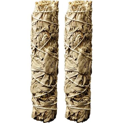 2pcs White Sage California White Sage Pure Leaf Smoky Purification Sage Smudge Stick White Sage Smoking (110g)