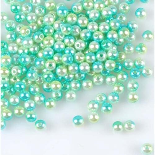 4mm 1000pcs Mixed Pearl Beads Acrylic Spacer Ball Round Beads Fit Jewelry Handmade DIY 2017 New YKL0555-4