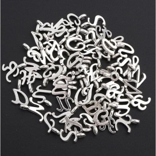 52Pcs Alphabet Letter Charms Pendants Beads Charms Pendants for Crafting