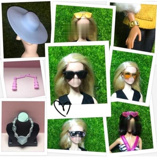 Dolls Accessories For Licca Doll For Barbie Doll For 1/6 Doll House Kids Toy Party Backpack bag Bracelet necklace parts no doll