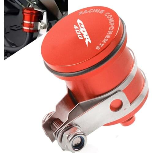 CNC Motorcycle Rear Brake Fluid Reservoir Clutch Tank Oil Cup for honda CB400 CBR400 NC23/NC29 VTEC I II III ( 1 2 3 ) 1986-1994
