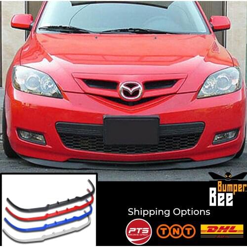 For MAZDA 3 2004 2009 CUPRA R FRONT SPOILER BUMPER LIP Euro Spoiler Lip Universal 3 pcs Body Kit
