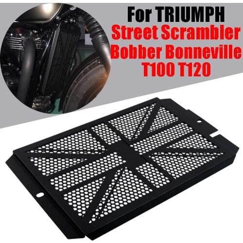 For Triumph Bonneville T100 T120 Bobber Street Scrambler Motorcycle Accessories Radiator Grille Guard Grill Cover Protector