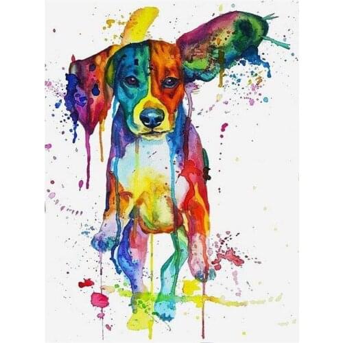 Animal Dog Husky Printed Canvas 11CT Cross-Stitch Set DIY Embroidery DMC Threads Handmade Hobby Needlework Knitting Wholesale