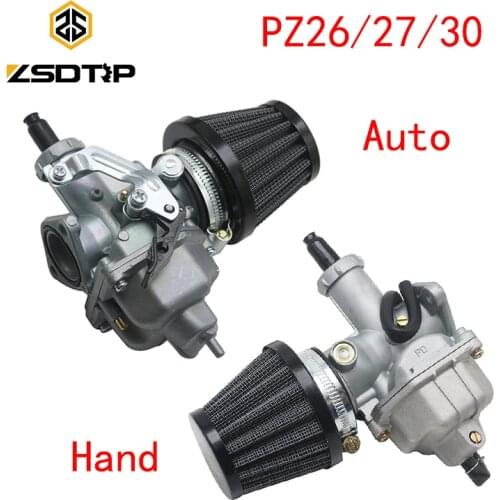ZSDTRP PZ26 PZ27 PZ30 Motorcycle Carburetor Carburator with Air Filter for Honda CG125 CG150 CG250 TTR250