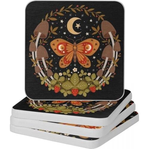 The King Of Tiny Kingdoms Diatomite Square Round Coaster Eco-friendly Cup Bonsai Mat Soap Toothbrush Pad Diameter 10cm