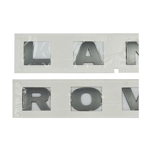 New High Quality Front Brand Silver Car Letter Stickers for Land Rover Freelander 2 Front Name Plate LR002213 LR002214
