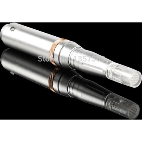 2018 New ATT Silver/Black Tattoo Makeup Permanent Makeup Machine For Eyebrow Lips Eyeliner with 16 pcs Cartridge