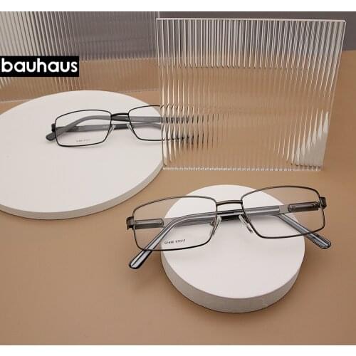 G1690 Myopia Glasses Men Retro Metal Frame Square Students Myopia Glasses Frame For Women