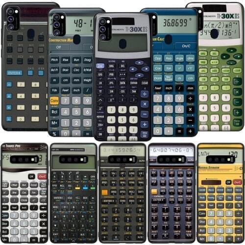 GX195 Retro Peculiar Calculator Case for Samsung A6 A7 A8 Plus A9 A10 A20 A30 A40 A50 A60 A70 A01 EU A11 A21S A31 A41