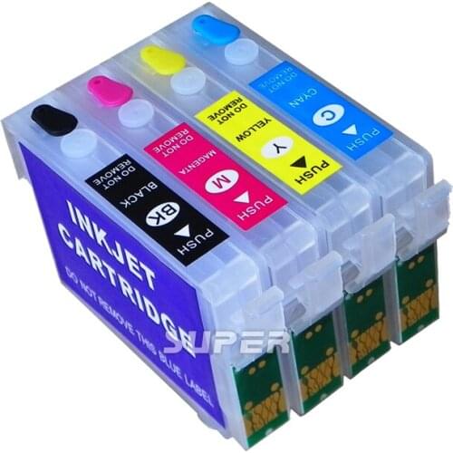 4PCS/lot T1901 T1902 T1903 T1904 Replacement ink cartridges for Epson printer ME401 ME303 with ARC chips