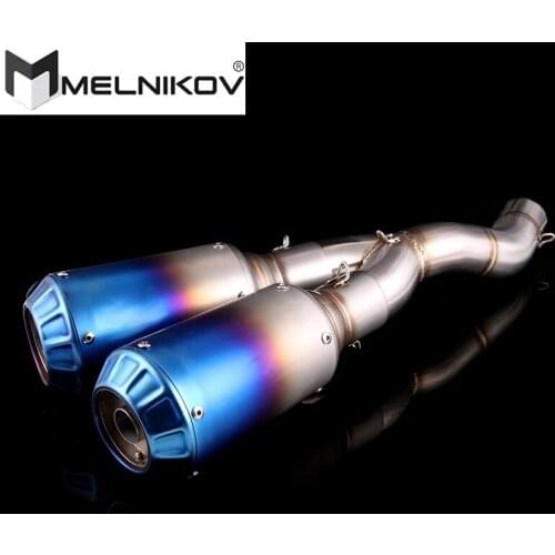 Motorcycle Exhaust Middle Pipe Muffler Adapter Slip On For DUCATI SCRAMBLER 800 2015-2020 Monster 797 2017 2018 2019 Exhaust