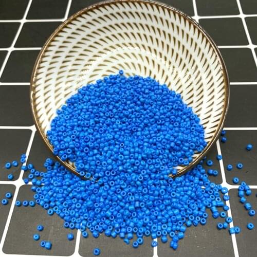 New 2 3 4mm Size Glass With Seed Spacer beads Jewelry Making Fitting Sky Blue