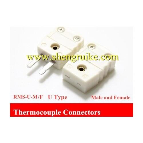 T Type thermocouple connector flat pin male and female