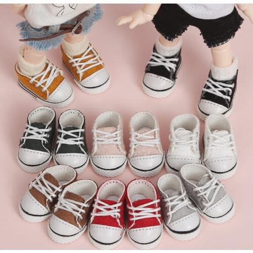 8 colors Obitsu11 clothes shoes Sneakers shoes GSC doll canvas shoes Lace-up casual shoes for 1/12 doll accessories