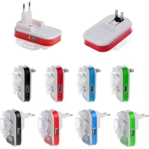 USB Universal Battery Charger LCD Indicator Screen EU/US Plug For Cell Phones