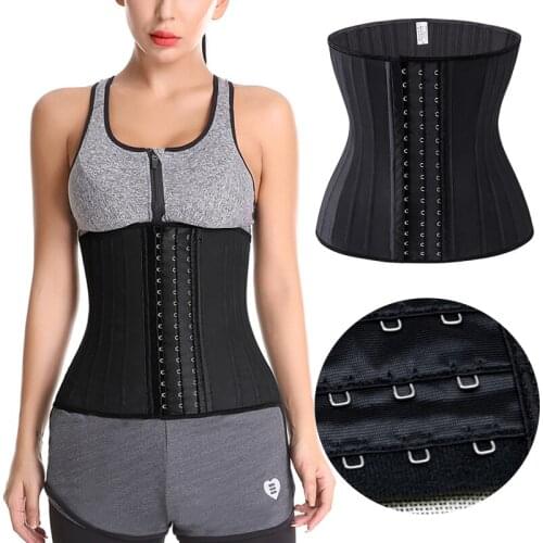 Latex Waist Cincher Plus Size Underbust Corset Steel Bone Waist Trainer Women Slimming Belt Reducing Girdle Shapewear