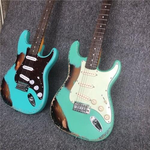 Stock,Inventory, 2pcs make old guitar portfolio, real photos, free shipping, guitar portfolio package, discounted value