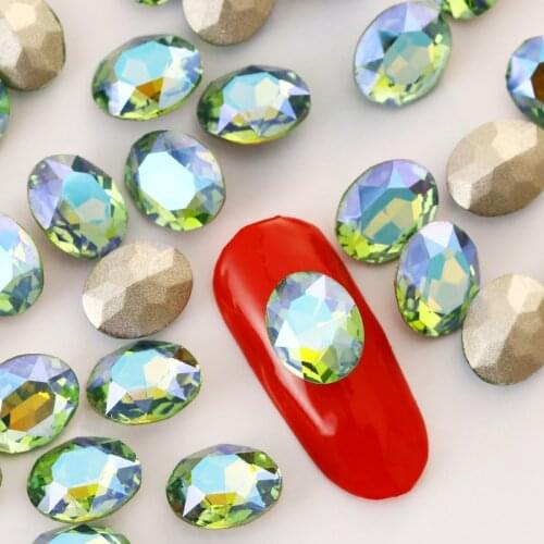 All Size Shining Nail Art Decorations Glue Rhinestone Glass Crystal For DIY Crafts Women Dress Accessories