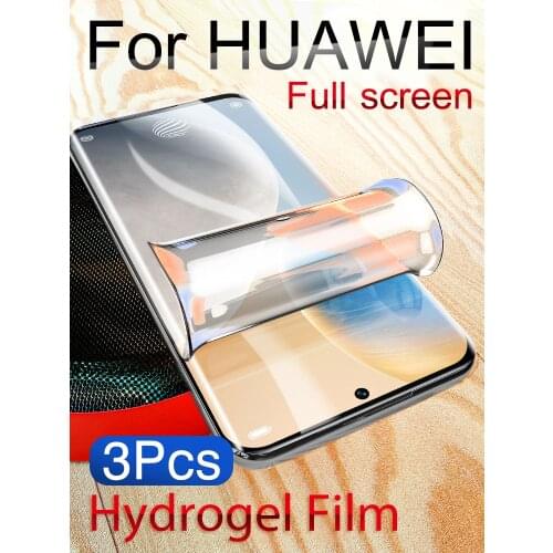 P50Pro+ Screen Protector For Huawei Mate 40Pro Plus P40Pro+ Mate40RS Hydrogel Film P50 Mate30 EPro HD Soft P30 Pro P40 Mate40