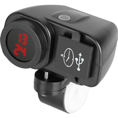 12V to USB 5V Car Motorcycle Mobile Phone Power Supply Charger Multifunction Timer Dual Port Socket 12V USB Charger Waterproof