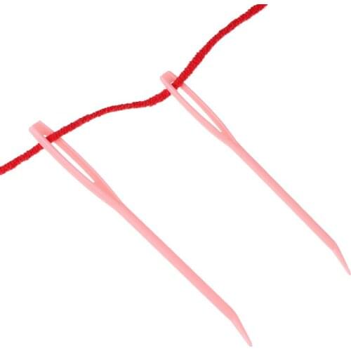 2pcs Bent Tip Yarn Knitting Needles Big Eye Sewing Needles Tapestry Darning Needle Arts Craft DIY Sewing Accessories