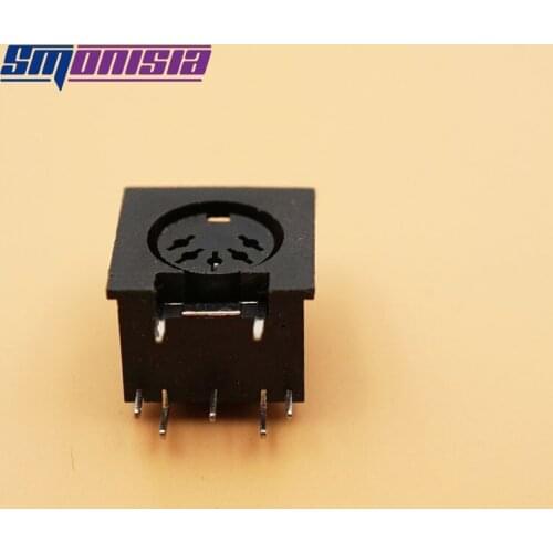 200pcs 3P 4P 5P 7P 8P DIN Female Plug Cable Socket Connector Terminals Large Keyboard Panel Mount Solder Chassis Socket Adapter