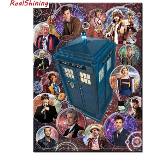5D Diy Diamond Painting Cross Stitch full Square Diamond Embroidery Doctor Who picture for room Decor H2453