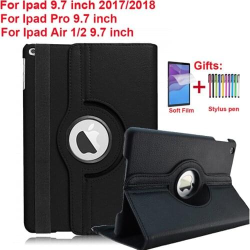 360 Degree Rotating Case For iPad Air 9.7 inch cover Auto Sleep Cover For ipad Funda Air 2 For IPad pro 9.7'' Coque