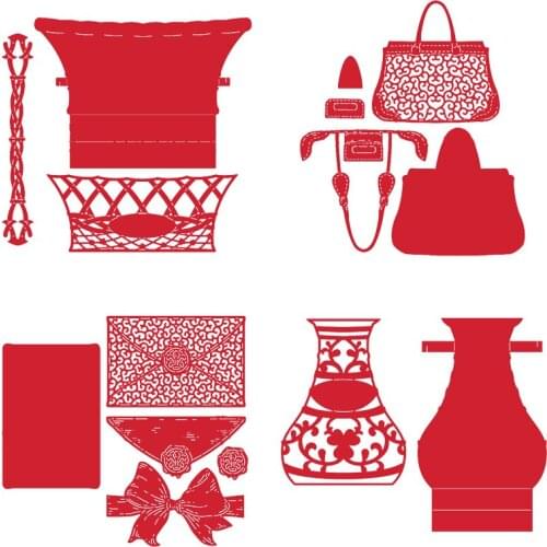 Flower Vase Basket Envelope Metal Cutting Dies Scrapbooking Album Paper DIY Card decoration Craft Embossing Die Cuts 2019 New