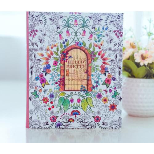 Girls Birthday Gift Notebook Flower Printed Pages Notepad Drawing Diary Notepad 140sheets Hello Pretty Diary