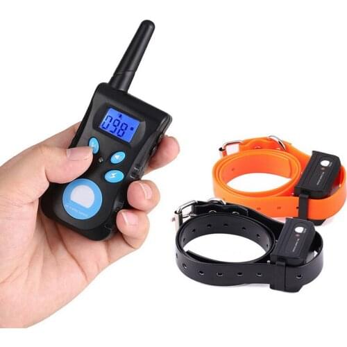 Anti Bark Pet Electronic Training Collar 300 meters Vibration Shock With 2 Collars 300g34e