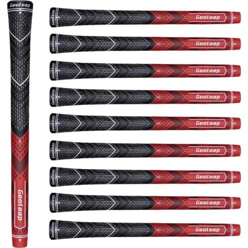 Geoleap 2019 new Golf Grips Multi Compound Cord Rubber Golf Club Grips 10pcs/lot standard 8 colors free shipping