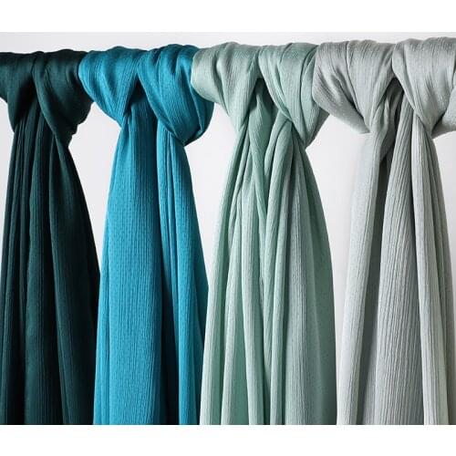 1 pc NEW WOMEN MEDINE SILK HIJABS NEW FASHION TRENDY CRINKLED SATIN SPOTS DESIGN SHAWLS