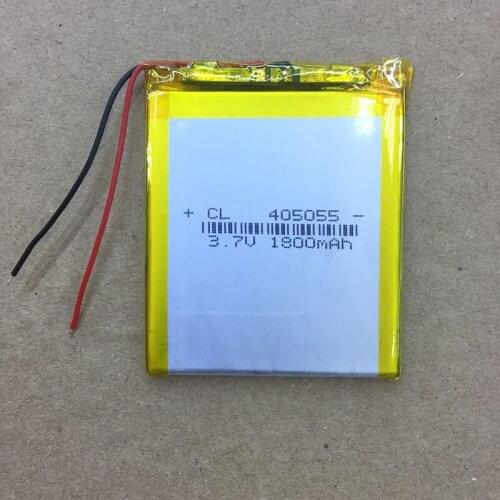 Small GPS MP4 audio MP5 navigator 405055 3.7V polymer lithium battery 1800mAh Rechargeable Li-ion Cell