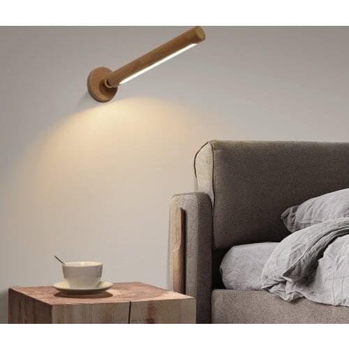 Good bar free wiring rechargeable wall lamp led night light magnetic separation design portable touch dimming bedside lamp